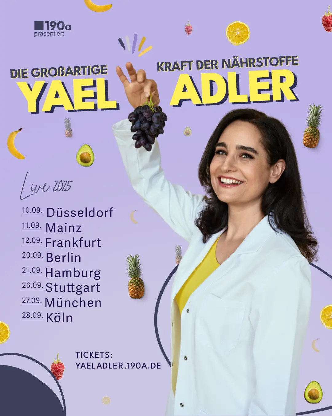 Plakat Tour Dr. Yael Adler